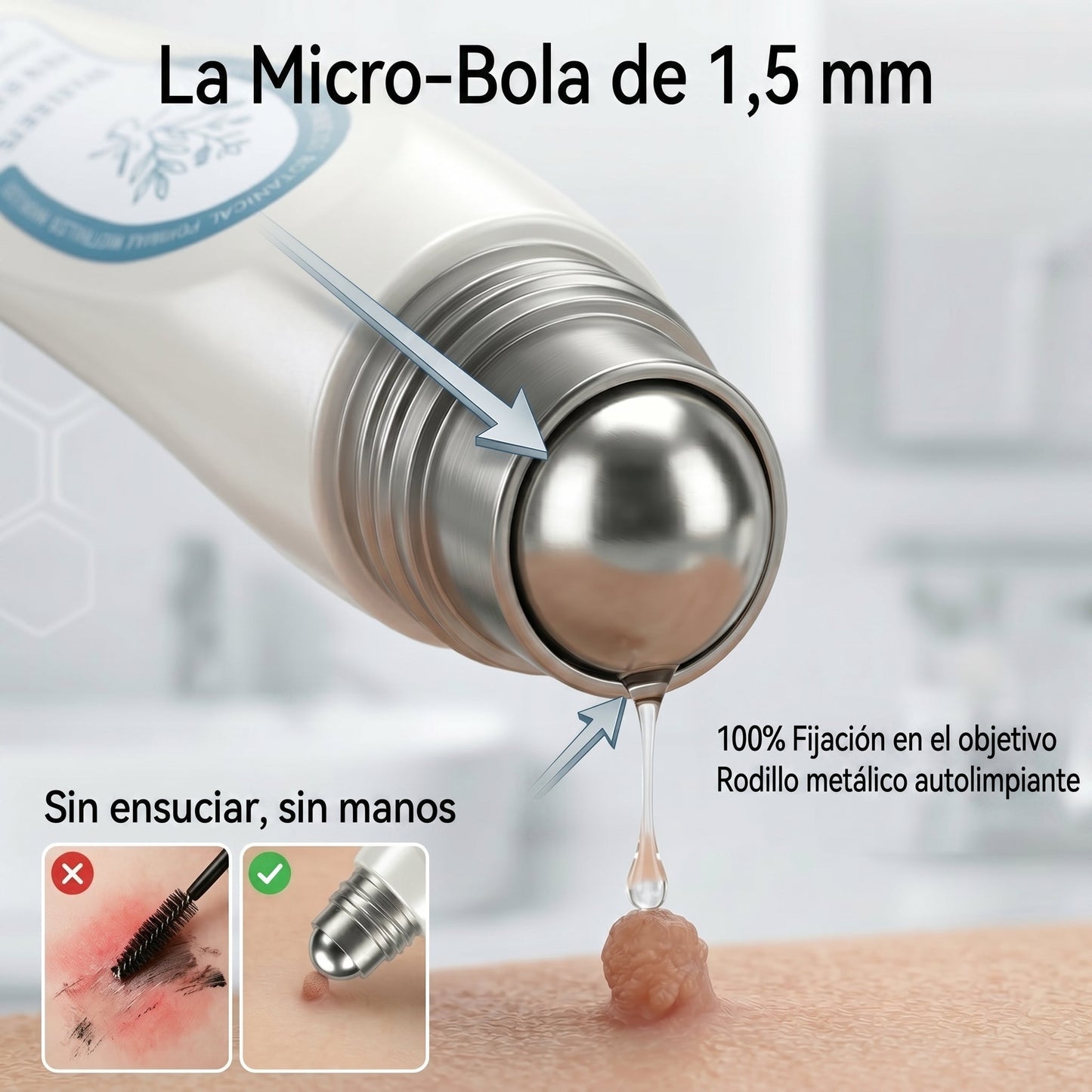 𝐏𝐢𝐜𝐝𝐨® Borrador de Verrugas y Manchas en 7 Días💗💗(𝐀𝐩𝐥𝐢𝐜𝐚𝐝𝐨𝐫 𝐫𝐨𝐥𝐥-𝐨𝐧: 𝐬𝐢𝐧 𝐝𝐨𝐥𝐨𝐫 𝐧𝐢 𝐜𝐢𝐜𝐚𝐭𝐫𝐢𝐜𝐞𝐬)✨