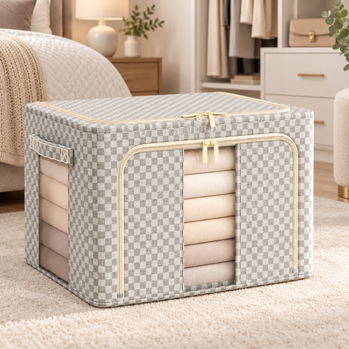 Organizador plegable de almacenaje Morvellae con ventana transparente