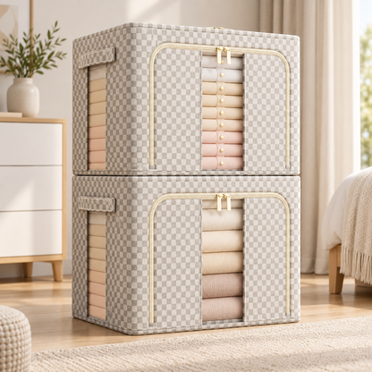 Organizador plegable de almacenaje Morvellae con ventana transparente